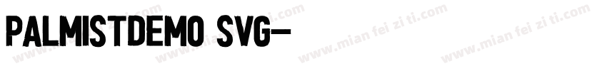 PalmistDEMO SVG字体转换